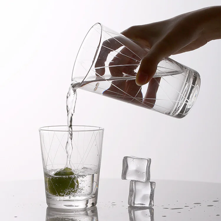 37 Degree Pure Manual Engraved Designs Trumpet Glass Cup Northern Europe Wind Crystal White Material Blow Refrigeration Drink | Дом и сад