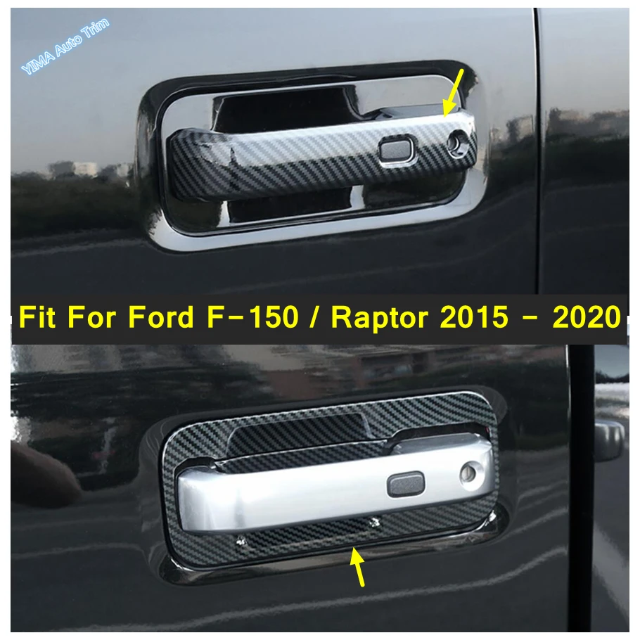 

Lapetus Exterior Side Door Handle / Grab Bowl Cover Trim Decoration ABS Accessories Fit For Ford F-150 / Raptor 2015 - 2020