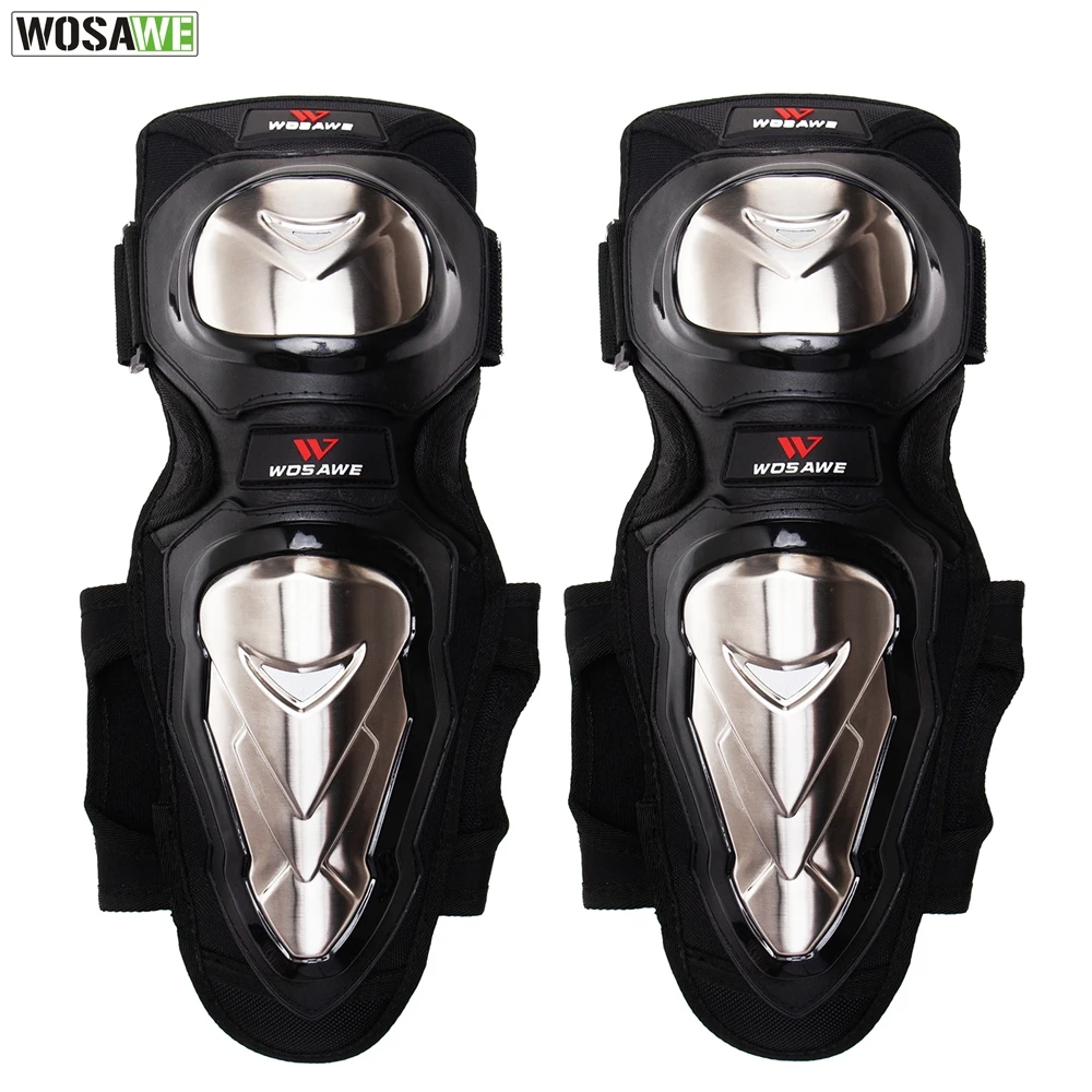 Наколенники WOSAWE из нержавеющей стали для мотокросса комплект налокотников