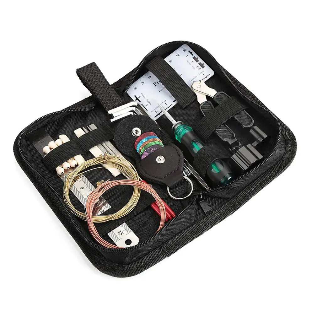 

W006 Guitar Repair Kit Complete Guitar Repair And Setup Kit For Guitar Ukulele Bass Cleaning Maintenance Accessories