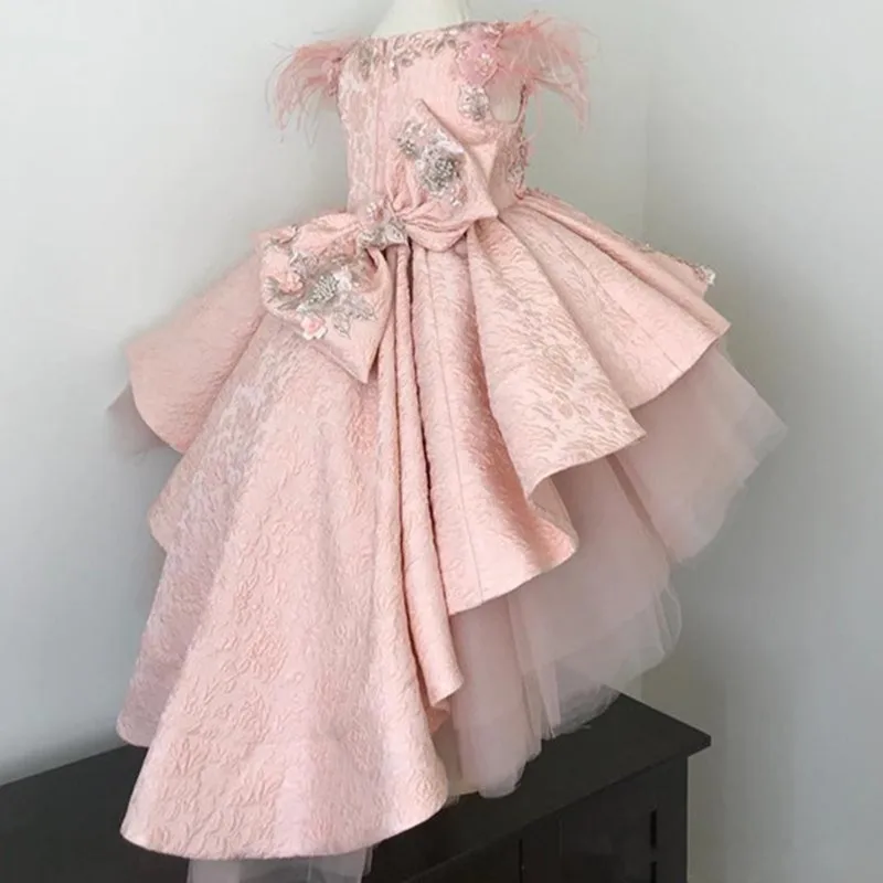 Винтажное платье с цветочной вышивкой для маленьких девочек одежда церемонии
