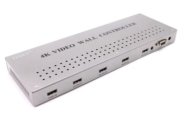 YUOUT YD 202 4K HDMI 2x2 видео настенный контроллер процессор 4TV показывает экран
