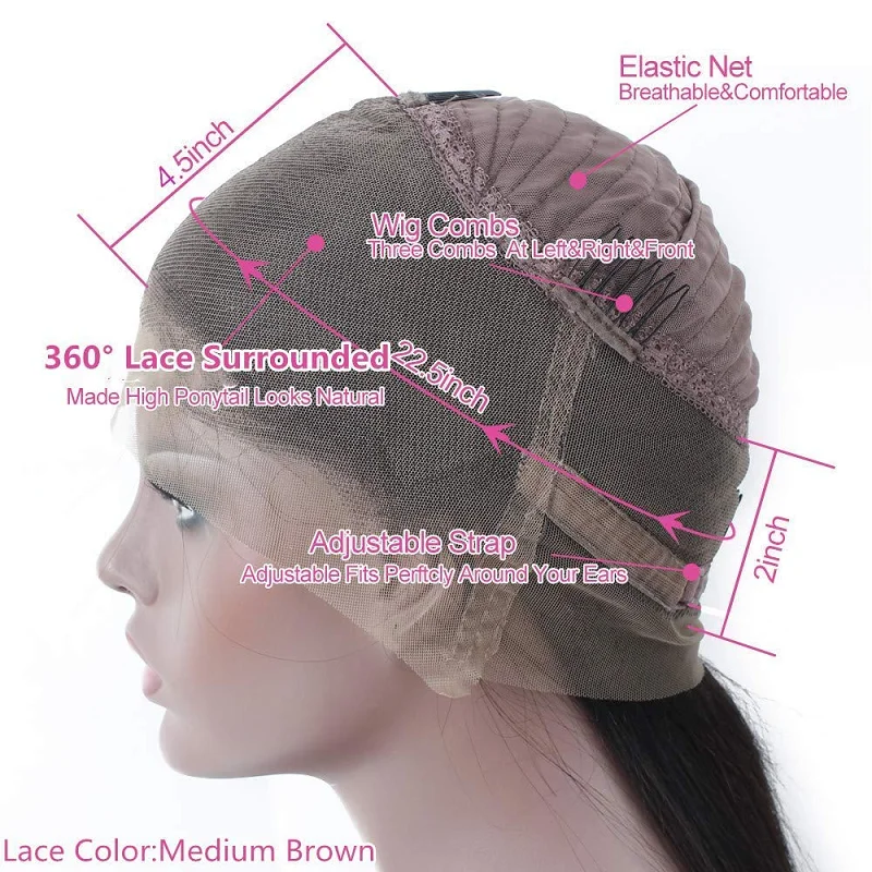 370 парик с фронтальным кружевом прямые человеческие волосы парики 150 плотность 360