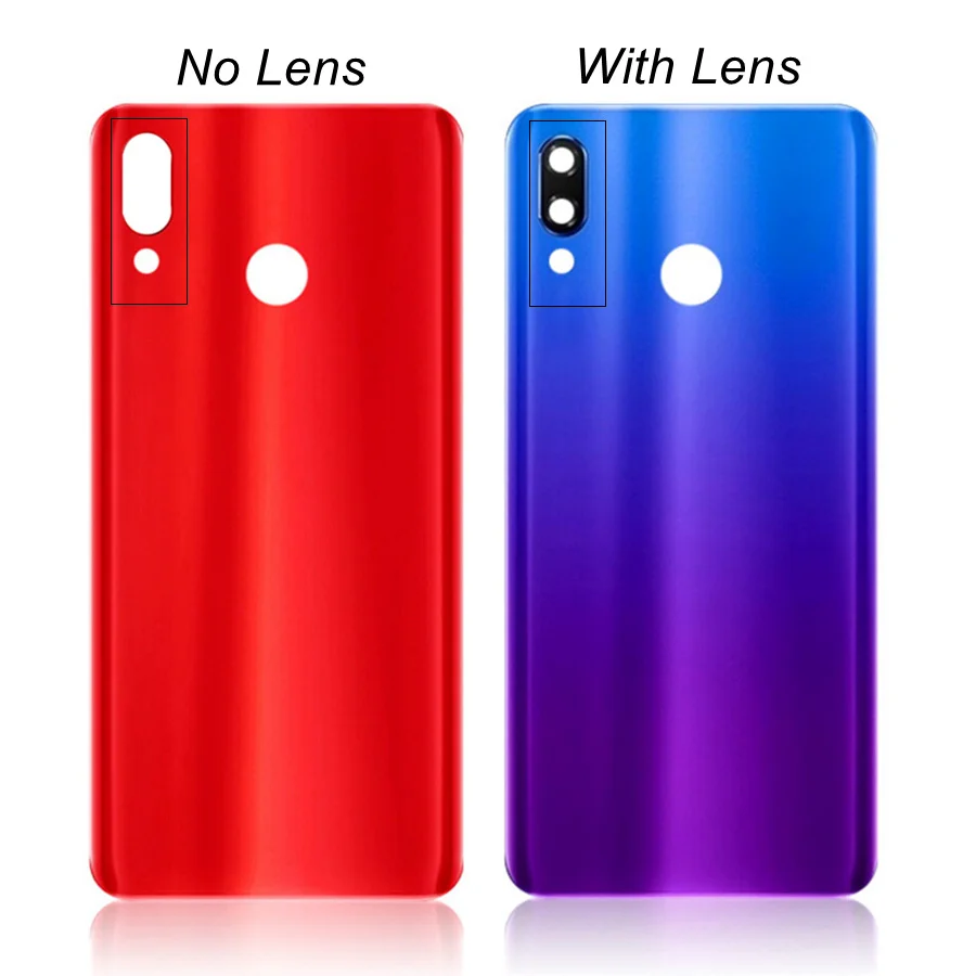 Задняя стеклянная крышка без логотипа для Huawei Nova 3 задняя батарейного отсека NOVA3