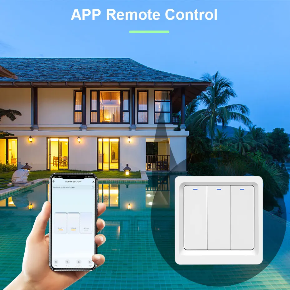 Tuya Rocker Switch Smart Wifi Light Wrok With Alexa /Google Home No Neutral Wiring 1 2 3 Gang Power On/Off Switches | Обустройство