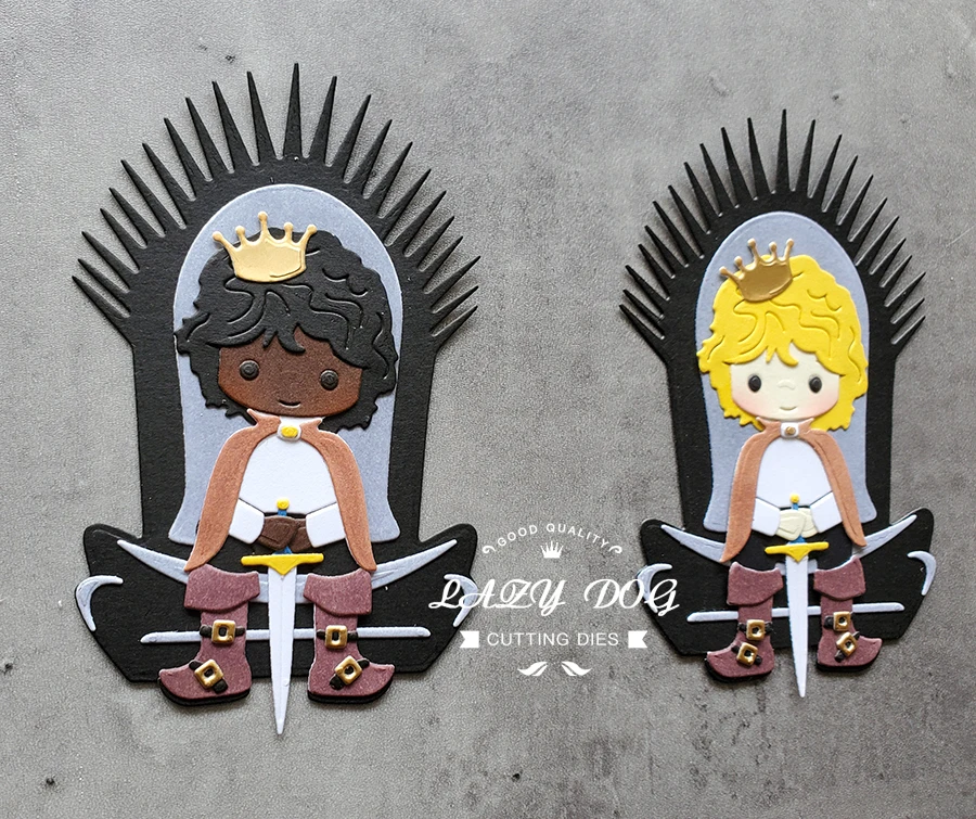 King Throne Prince Metal Cutting Dies Scrapbooking Stencil DIY Mold Knife Craft Embossing Die Cuts Card Making New For 2020 | Дом и сад
