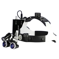 dental lab medical loupes magnification binocular 2 53 5x420 headlight headlamp 5w
