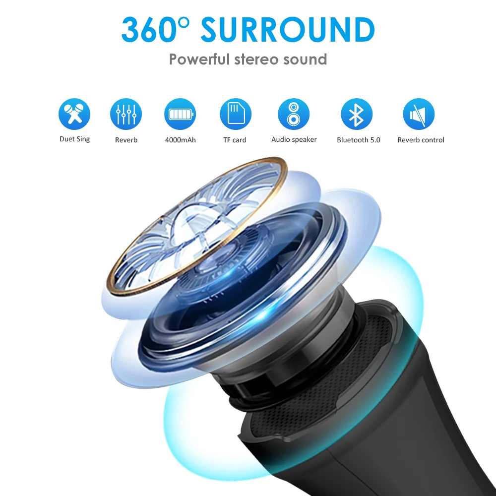 Lewinner L 699 профессиональный микрофон для караоке беспроводной динамик портативный