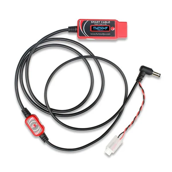 FuriousFPV умный кабель V2 125 см с диагональю экрана 3 6S XT60 OLED Дисплей для всех серий Fatshark