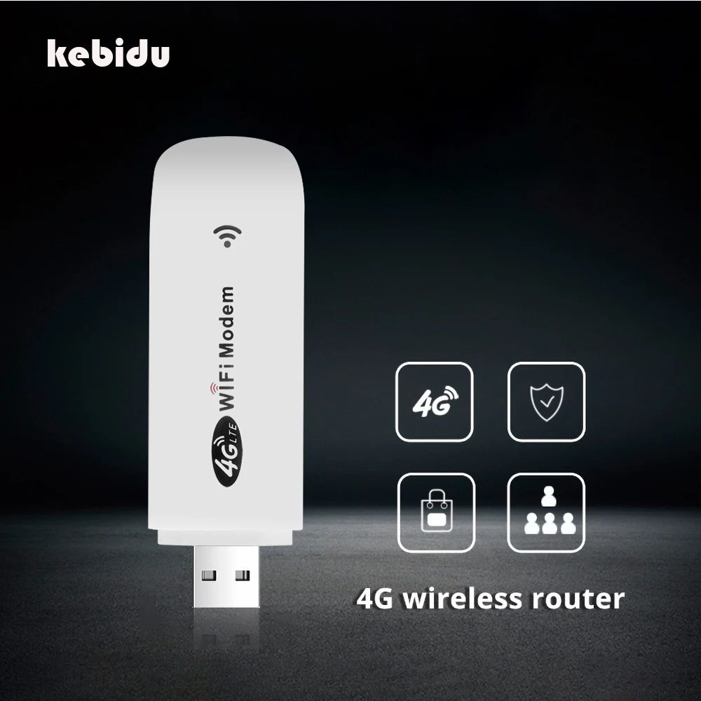 Kebidu 4G LTE Wifi модем SIM карта FDD USB маршрутизатор 150 Мбит/с Мобильная точка доступа