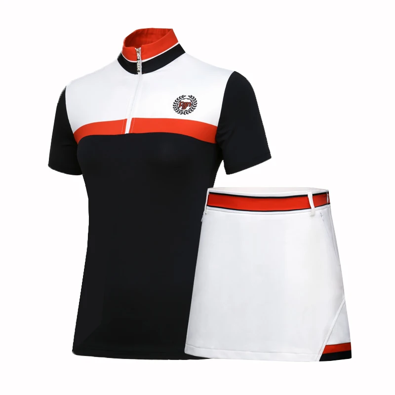 PGM Golf ультратонкая Женская одежда тренировочная футболка с коротким рукавом