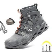 2021 male work boots indestructible safety shoes men steel toe shoes puncture proof work sneakers male shoes adult work shoes