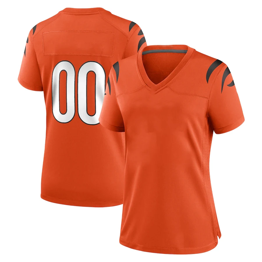 

Women's Custom Jersey Cincinnati Higgins Rugby Shirt American Football Jersey Americano Jersey Burrow Maillot Rugby