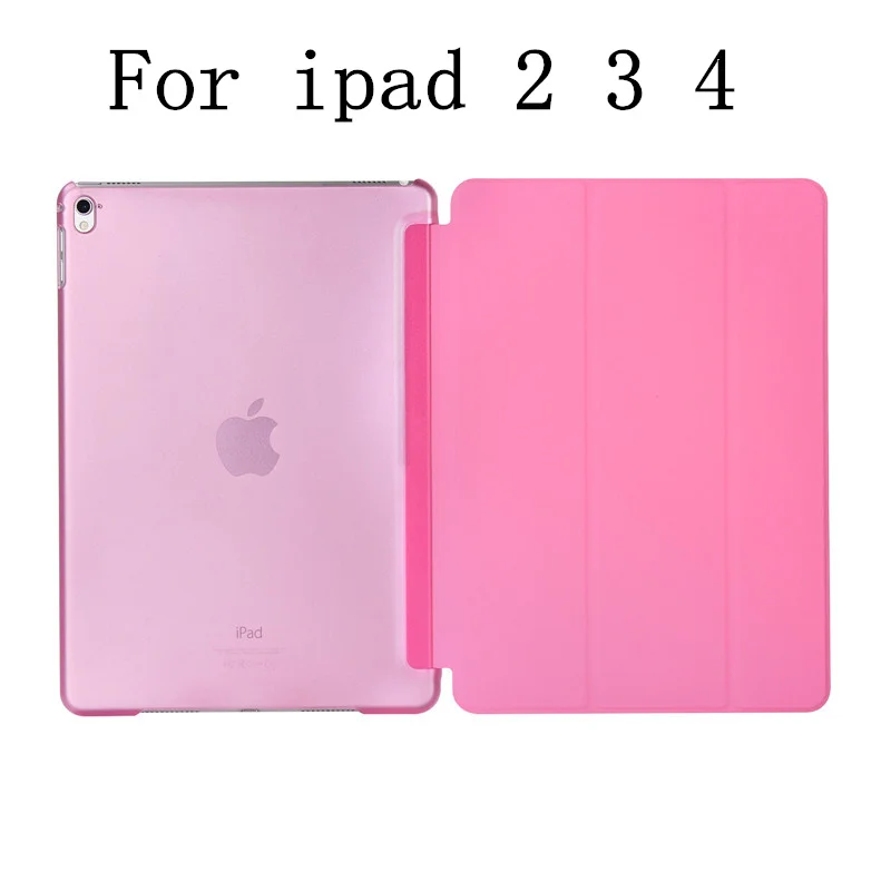 For ipad 2 3 4 pink Роскошный планшет противоударный Смарт кожаный чехол-подставка для Apple IPad Air Pro 9,7 дюймов IPad 2 3 4 I Pad 5 6 Air 1 2 Coque - Цвет: For ipad 2 3 4 pink