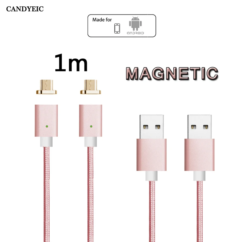 CANDYEIC Micro USB кабель Магнитная Зарядное устройство для samsung Xiaomi huawei sony Android мобильного телефона быстрой зарядки Магнит кабель для передачи данных провода