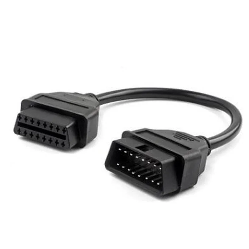 16 контактный Мужской до разъем OBD 2 II Удлинительный завод OBD2 адаптер для ELM327 В