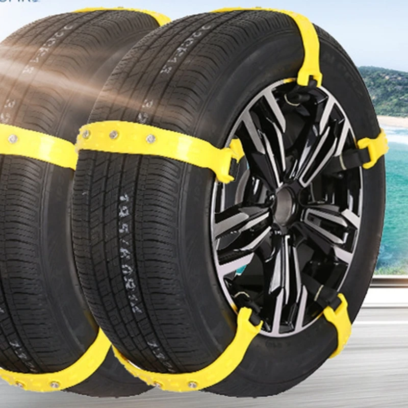 

Нескользящая цепь для вождения износостойкая автомобильная шина противоскользящая защитная цепь для снега дорожные цепи для колес безопа...