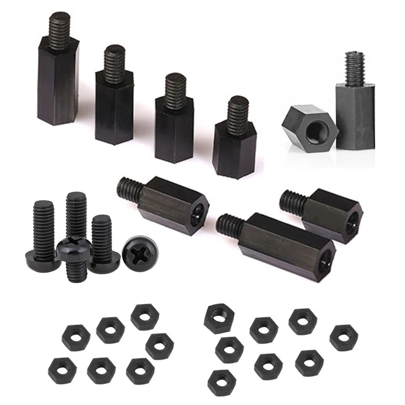 48 шт. распределительная плата M2 M3 нейлоновые пластиковые винты гайка-гвоздик для