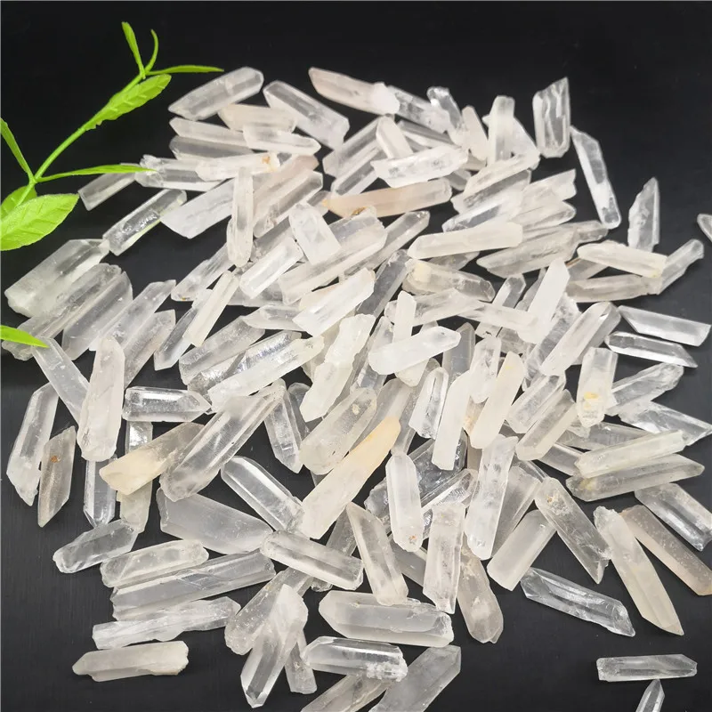 Natural Quartz White Aura Lemurian Seed Crystal Stones Point Specimen Decoration and Minerals | Дом и сад