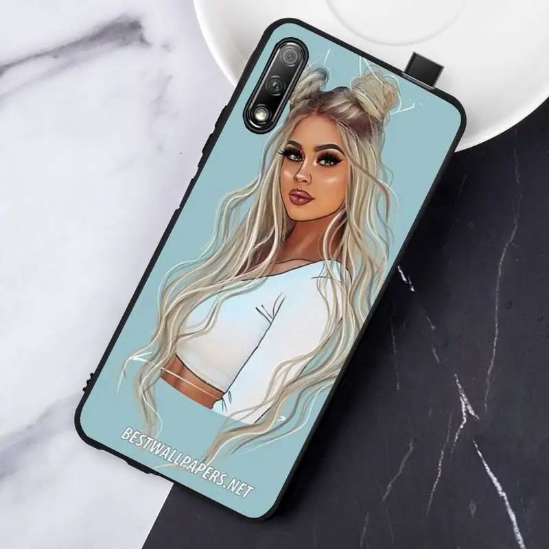 

Fashion Girl Phone Case For Huawei honor Mate P 9 10 20 30 40 Pro 10i 7 8 a x Lite nova 5t