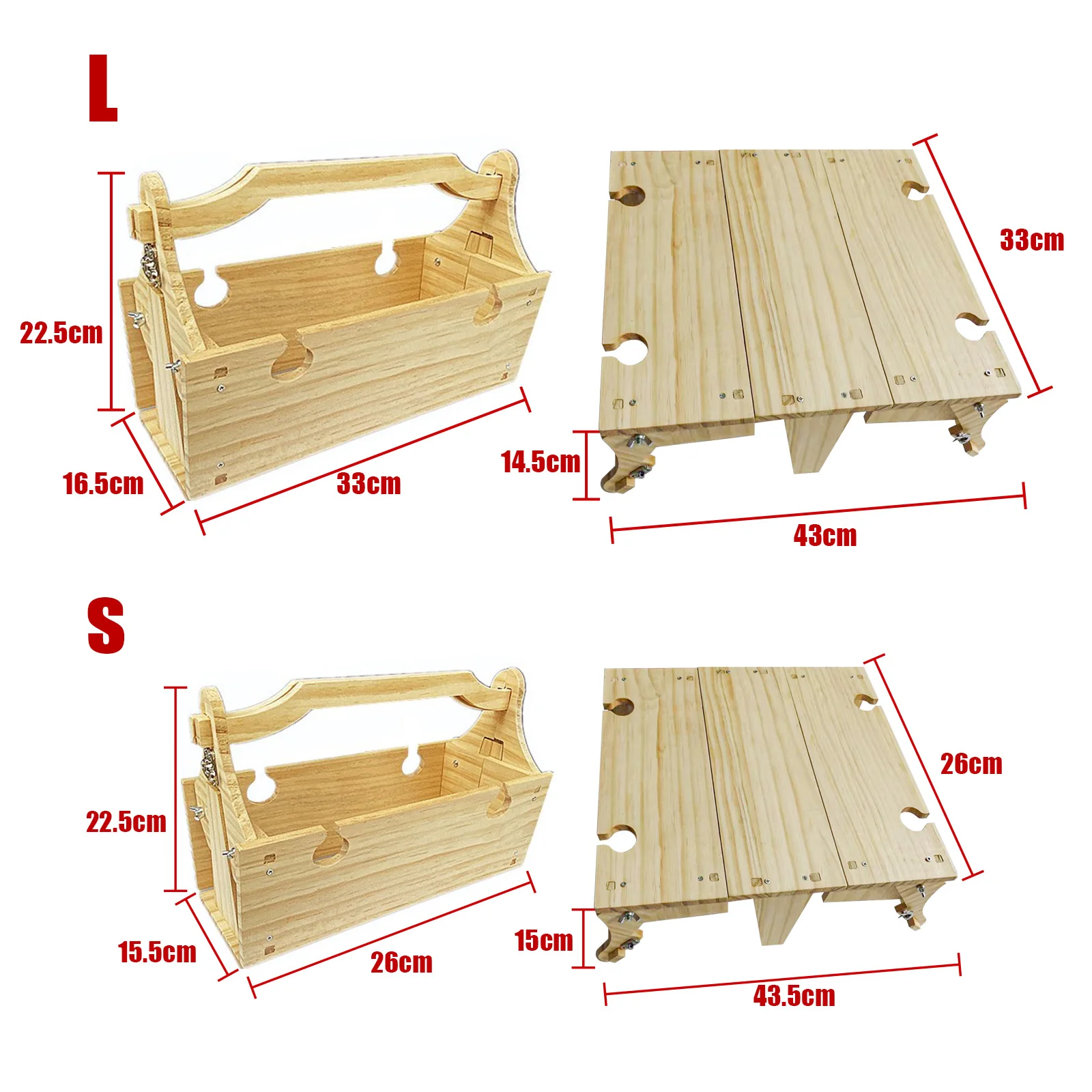 2 в 1 многофункциональная деревянная настольная корзина для хранения | Мебель