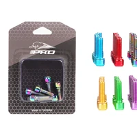pro mtbroad bicycle titanium plated dazzling color bike stem screw 518mm high carbon steel material screw cycling accessories