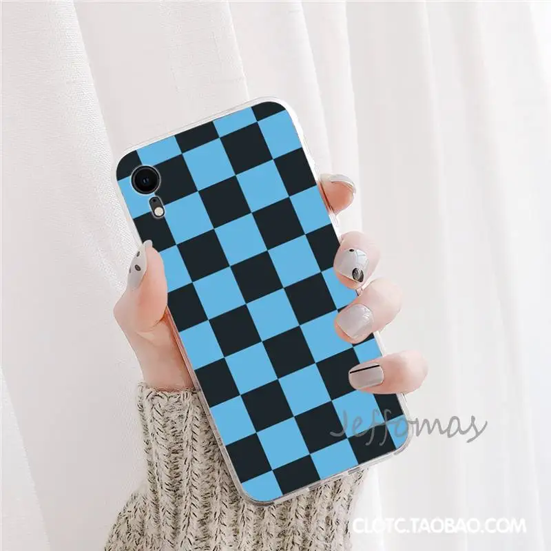 

Checkerboard Checkered Phone Case For iphone 12 5 5s 5c se 6 6s 7 8 plus x xs xr 11 pro max mini