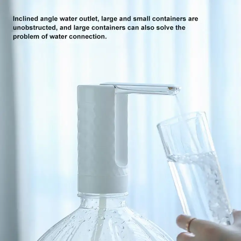 

Electric Water Bottle Pump USB Charge Touch Control Barreled Switch Automatic Water Dispenser For Kitchen Drinking Supplies