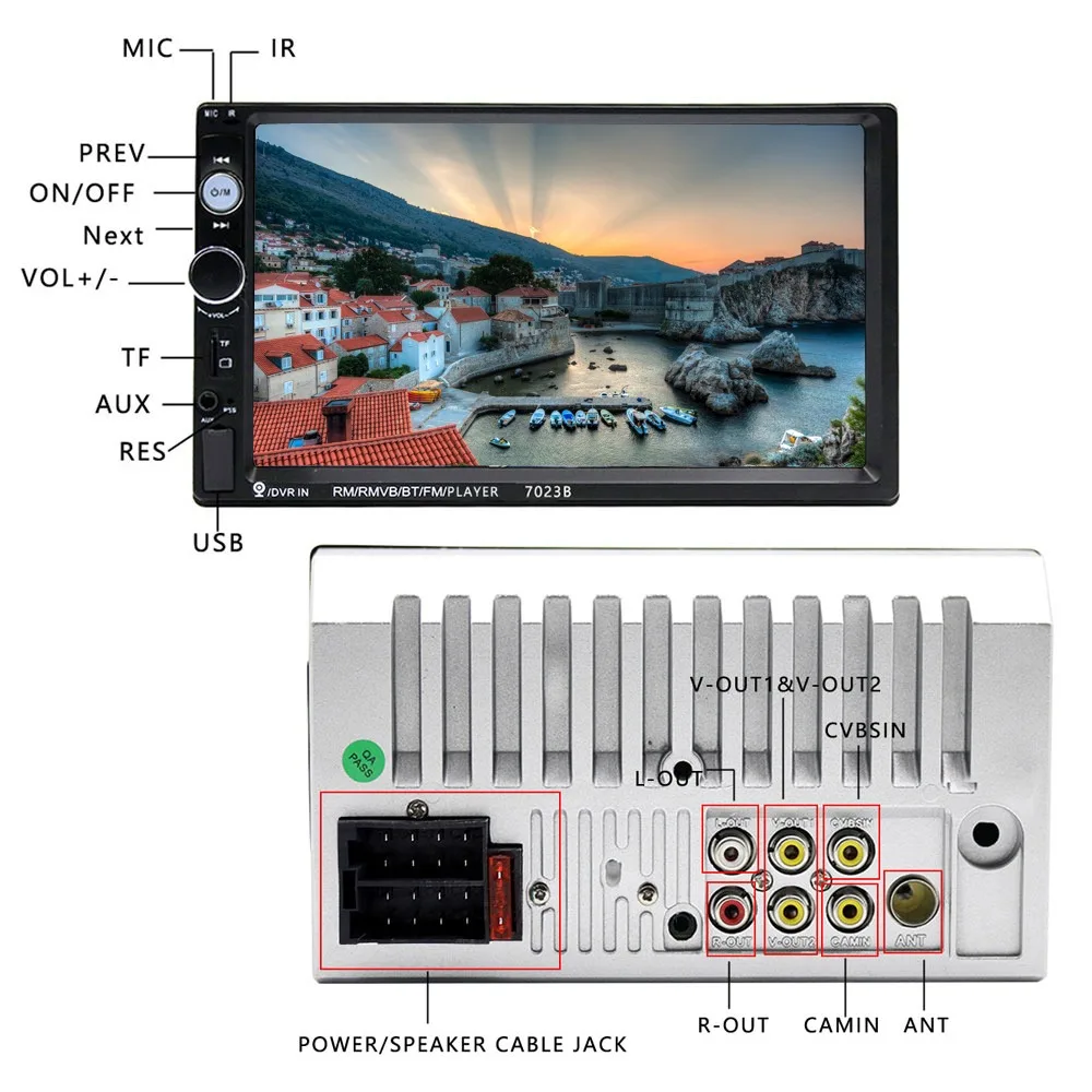 

2 Din Car Radio Multimedia Player 7" Autoradio Bluetooth 2 Din Universal For Volkswagen Nissan Hyundai Kia toyota vigation 12v