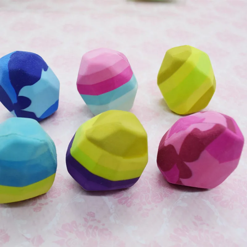 

Горячая Распродажа, цветной нестандартный ластик в форме камня, нетоксичный мягкий резиновый ластик для карандаша для детей, Канцтовары, По...