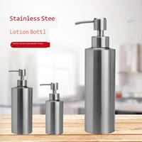 250350550ml home stainless steel soap dispenser cylindrical emulsion bottle straight bath dew bottle hand wash soap dispenser
