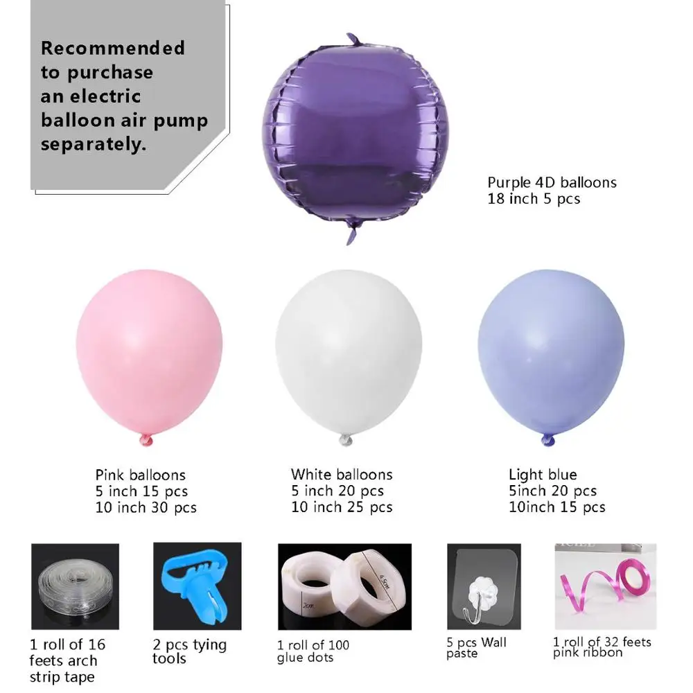 Набор воздушных шаров сделай сам гирлянда и фото набор из 140 латексных розового