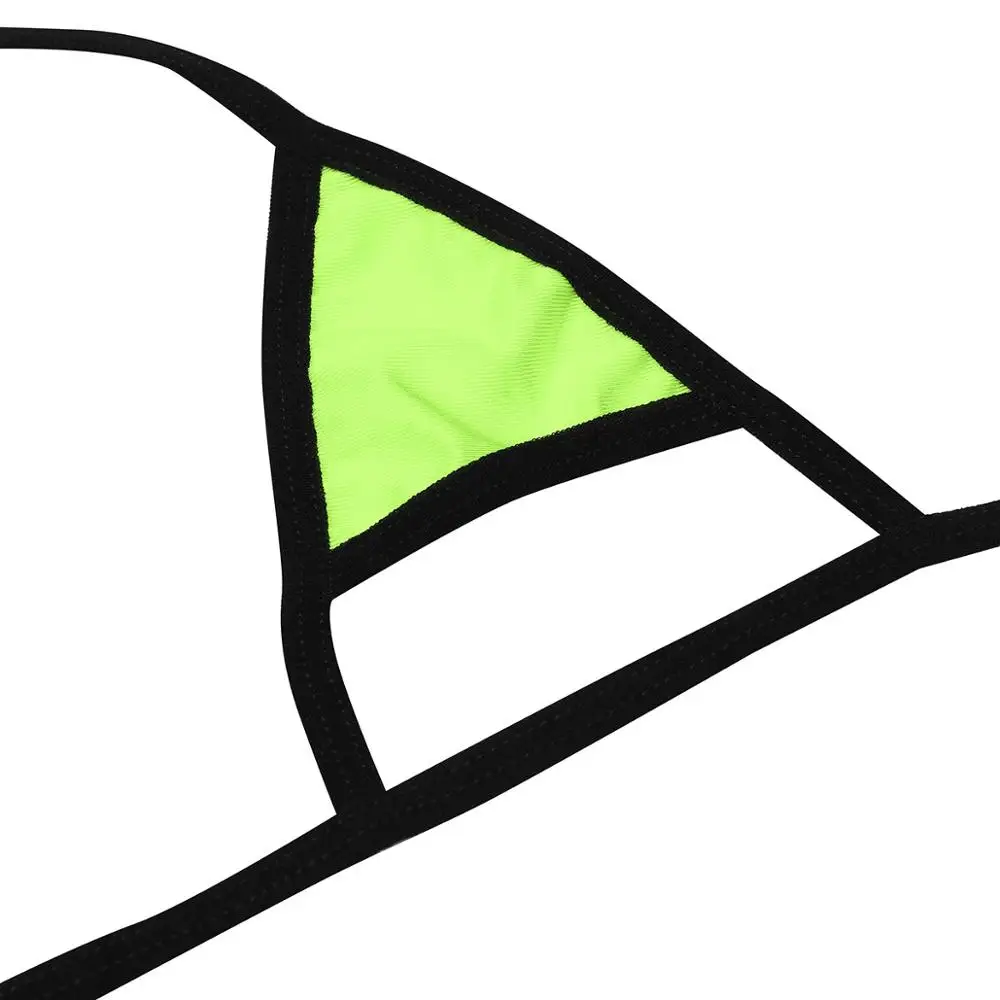 Женский купальник бикини комплект микро мини из двух предметов с лямкой через