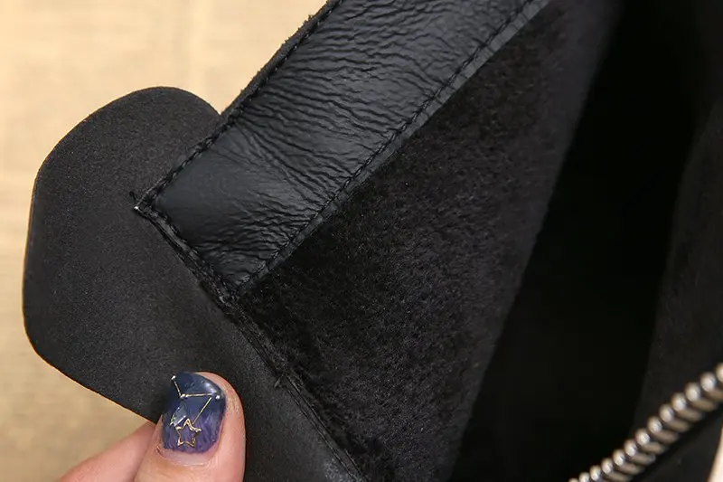 Сапоги Aleafalling женские кожаные Высококачественная обувь для вечерние ринки