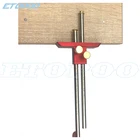 Маркировочный Калибр для деревообработки из нержавеющей стали, европейская двойная головка, калибр для врезных лезвий, линейка для скребков, деревянная линия для скребков