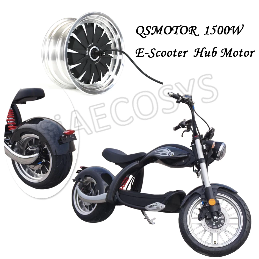 SiAECOSYS QSMOTOR 12x7 5 дюймов 1500 Вт 48 В 55kph мотор концентратор для E Scooter|Моторы| |