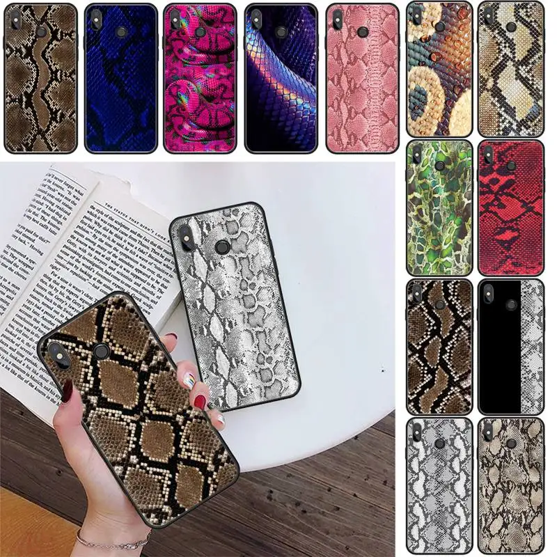

Snake skin Phone Case For Xiaomi Redmi Note10 Pro Note7 Pro 8 Pro 8T Note9 9S Redmi 7 8 8A 9C K30 Poco X3