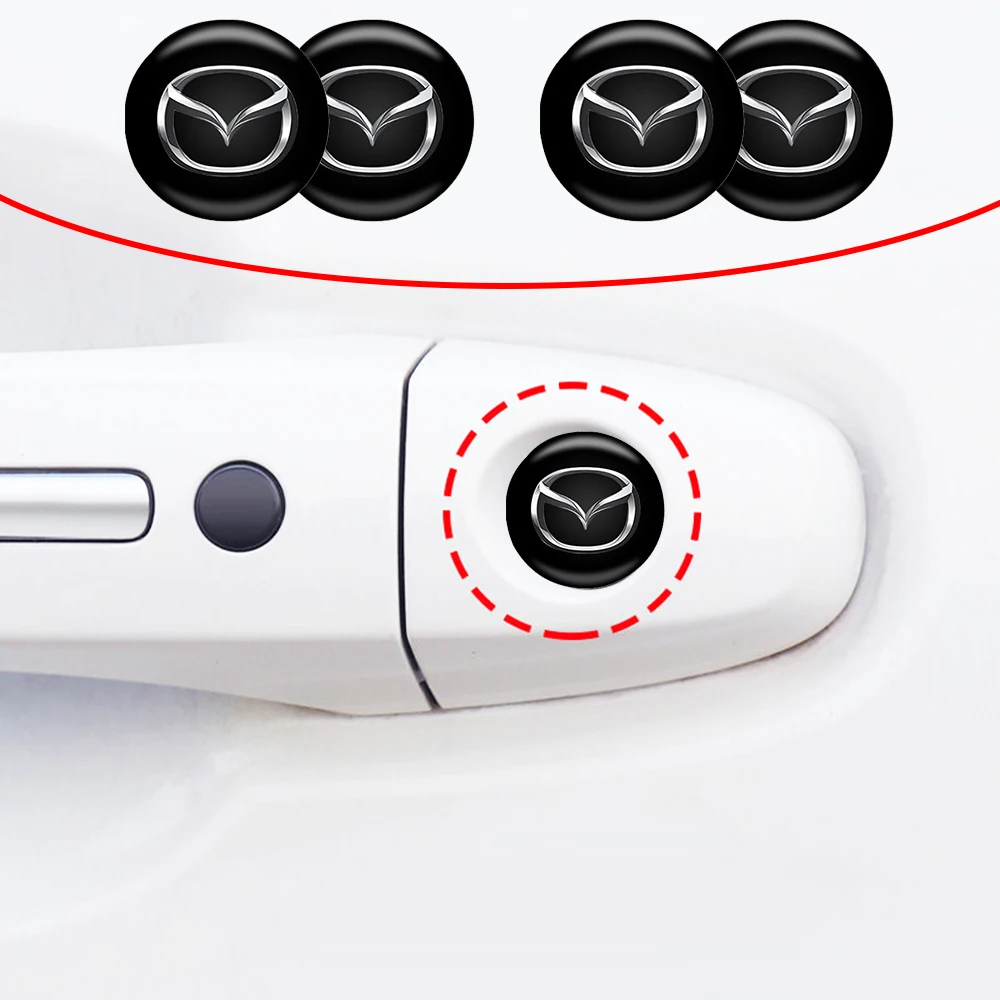 

4Pcs Car Lock Stickers Keyhole Anti-blocking Protection Styling For Mazda 2 3bx 5 6 2017 CX-4 CX-5 CX-7 CX-9 CX-3 Accessories