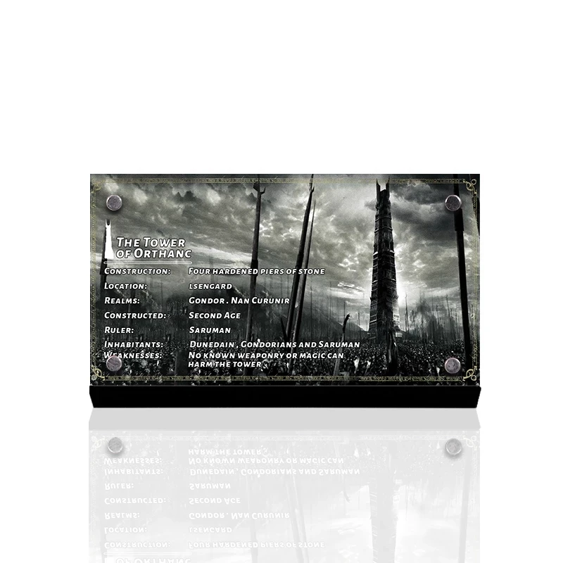 

The Acrylic Display Stand Brand Name Plate Compatible With 10237 Building Blocks Bricks Toys Decoration