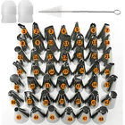 Насадки для украшения тортов, набор из 51 насадки для украшения тортов, крема, кондитерских изделий, Кондитерские насадки, конвертер, щетка для очистки