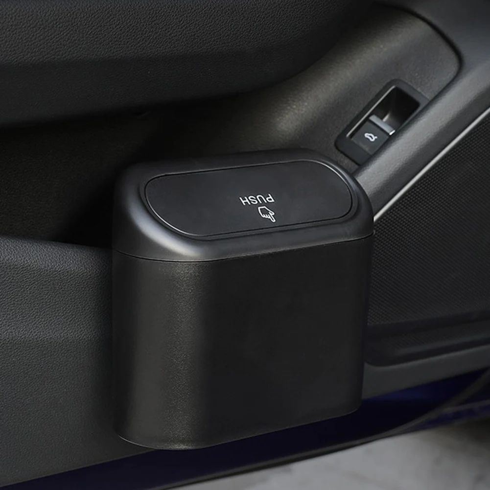 Универсальная подвесная Автомобильная мусорная корзина откидная крышка