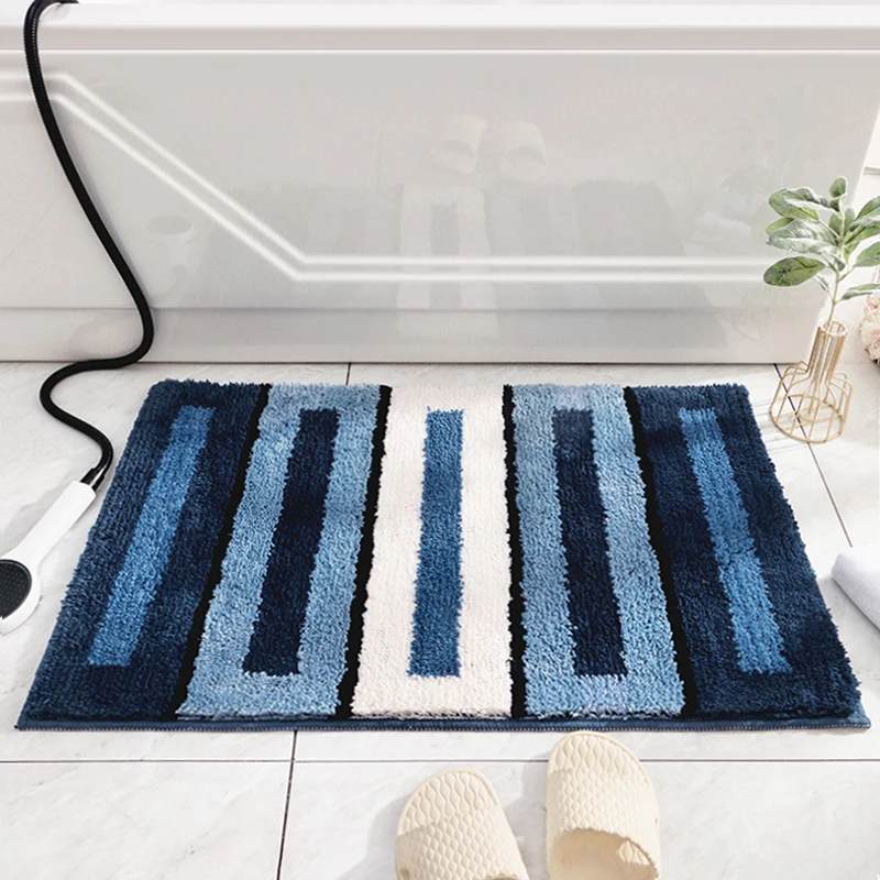 

Home Flocking Absorbent Bathroom Mat , Non-Slip Doormat Entrance OutDoor,Rugs for Bedroom Hallway Living Room