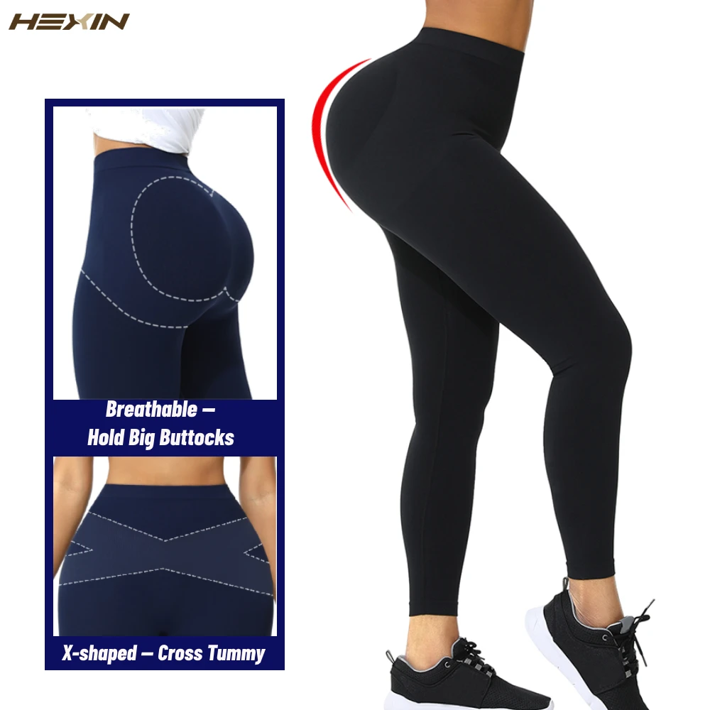 

Женские трусики с эффектом пуш-ап HEXIN, леггинсы с высокой талией, леггинсы для подтяжки ягодиц, утягивающие живот, корсет, леггинсы