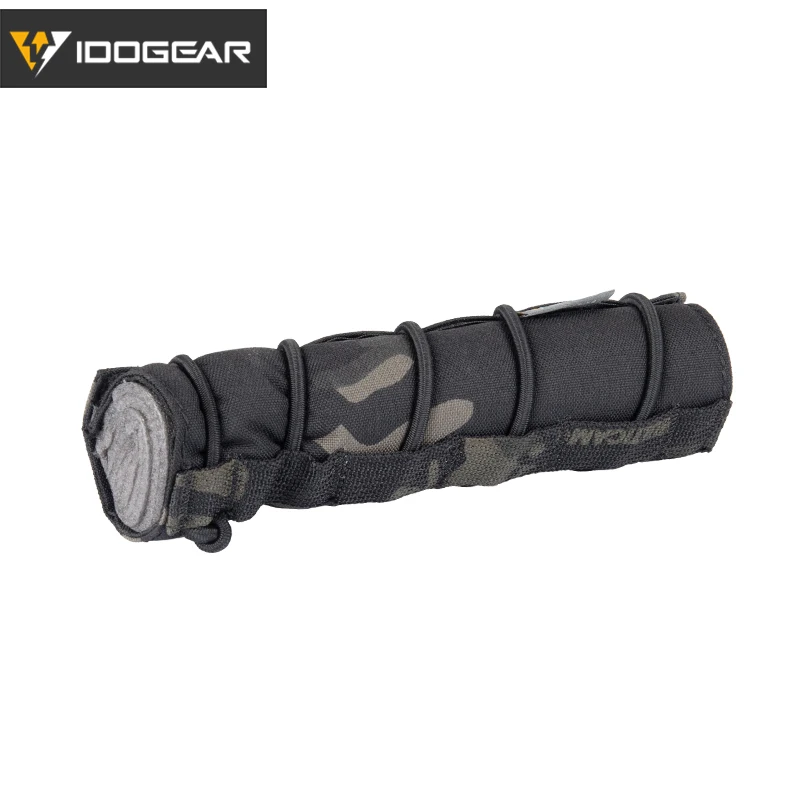MultiCam Black IDOGEAR 18 см " супрессорное покрывало глушитель теплозащитная крышка Щит рукав глушитель тактическая стрельба Военные Аксессуары для страйкбола 3529 - Цвет: MultiCam Black