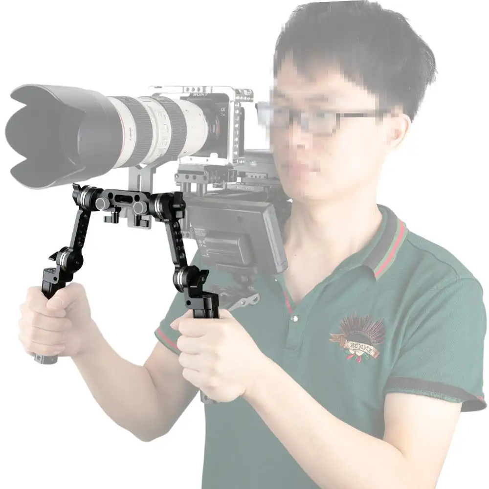 NICEYRIG Наплечная Опора с ручкой для сыра, удлиняющая рукоятка ARRI, 15 мм, наплечная опора для камеры DSLR, стабилизатор фотографии для видеосъемки