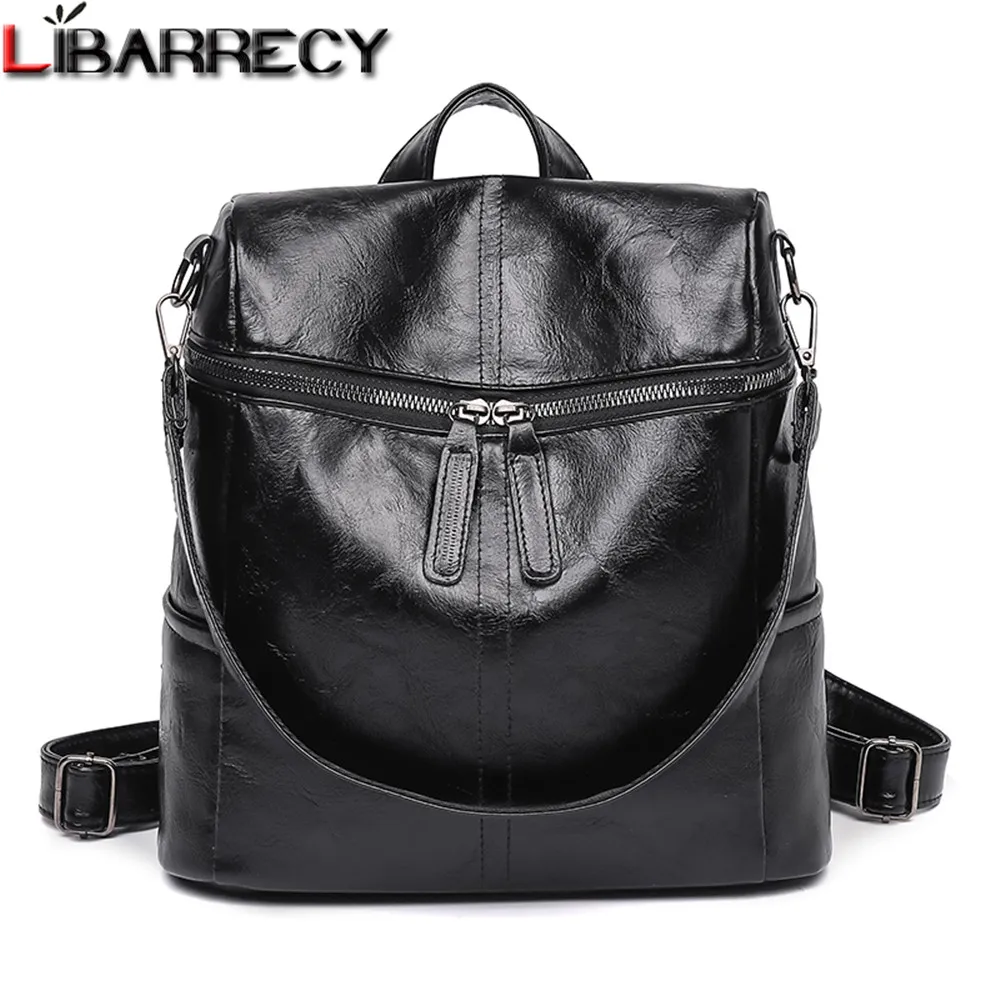 

Женский рюкзак на двойной молнии, роскошные дизайнерские качественные кожаные женские сумки-мессенджеры, однотонный дизайнерский женский ...