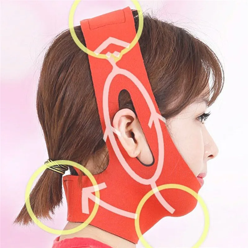 Бандаж для похудения лица маска подтяжки двойной подбородок ремешок кожи