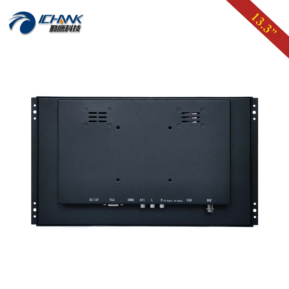 13.3-дюймовый монитор для ПК 1920x1080 IPS VGA HDMI-in USB встроенная открытая рамка встроенные динамики пульт дистанционного управления дисплей экрана ZK133TN-56