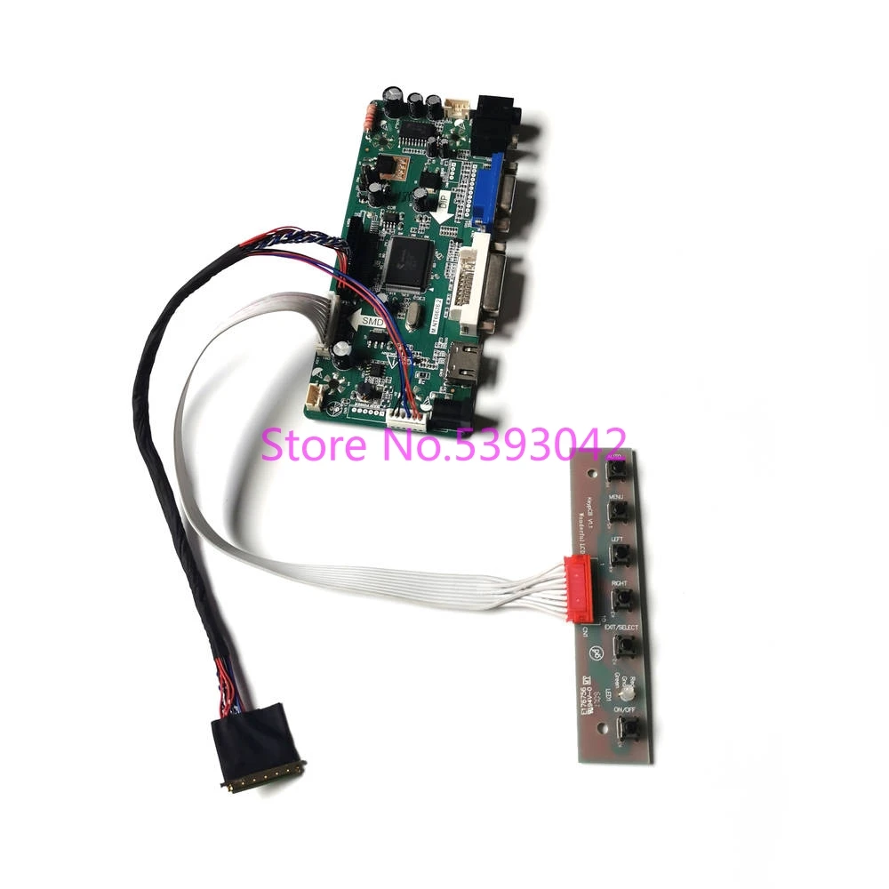 

For B173HW02 V.0 B173HW02 V.1 17.3" WLED VGA+DVI LVDS 40-Pin 1920*1080 LCD Screen M.NT68676 Monitor Controller Card DIY Kit