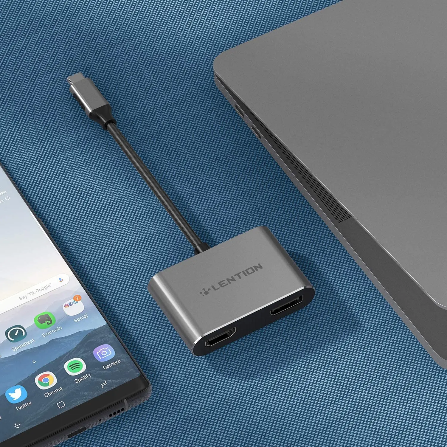 USB C к HDMI и DisplayPort двойной 4K дисплеи Цифровой AV адаптер для MacBook Pro (Thunderbolt 3) 2018 2019 Mac